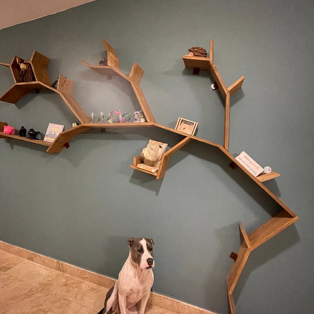 Giant Wooden Tree Shaped Bookshelf