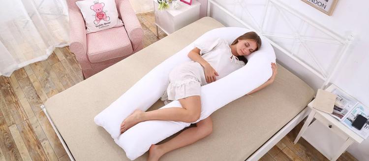 Giant U-Shaped Body Pillow - Cradling Pregnancy Pillow