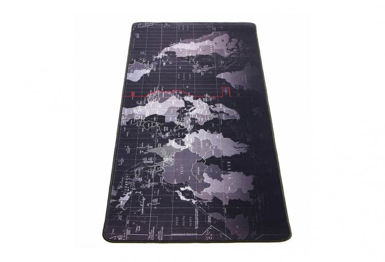 Giant Black World Map Mouse Pad - Huge World Map Mouse Pad For World Domination - Evil Villain Mouse Pad