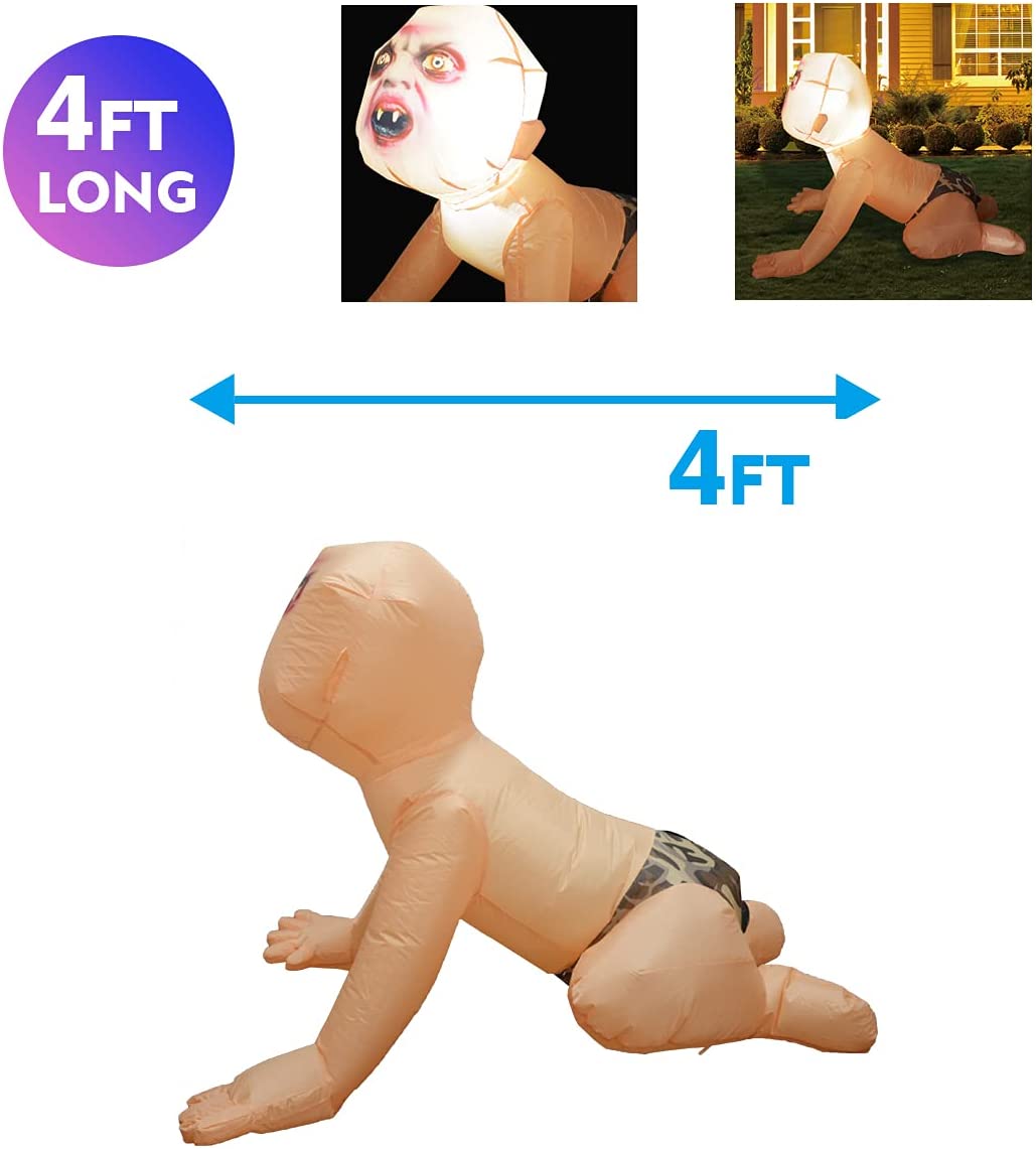 Giant Zombie Baby Halloween Decoration