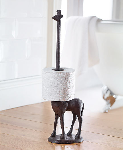 Giraffe Toilet Paper and Paper Towel Holder