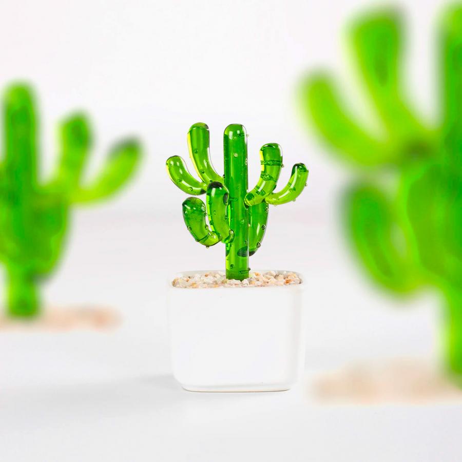 Glass Potted Plants - Tiny glass succulents