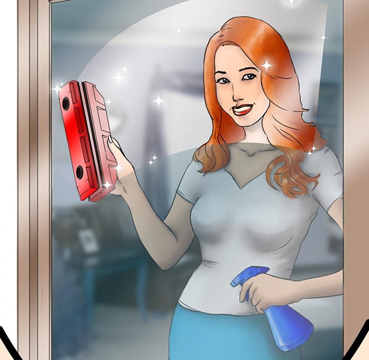 The Glider - Magnetic Window Cleaner - Cleans Both sides of window at the same time