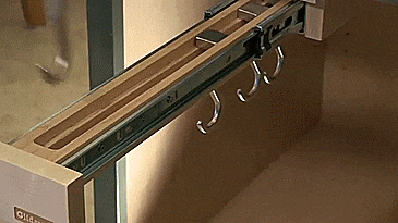 Glideware Slide-out pot holder cabinet