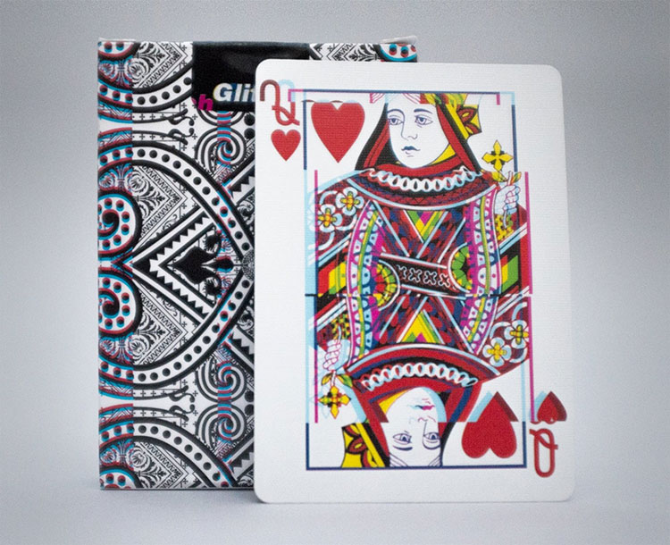 GLITCH Playing Cards - Queen of Hearts