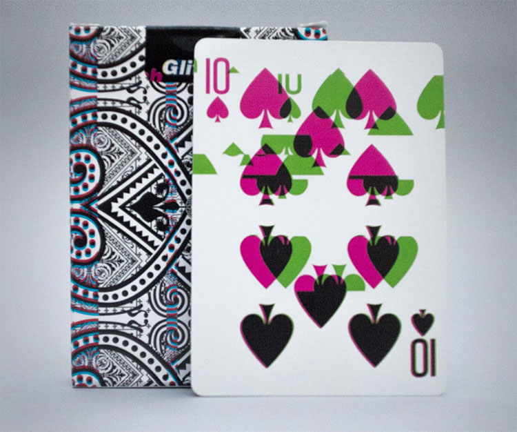 GLITCH Playing Cards - 10 of Spades