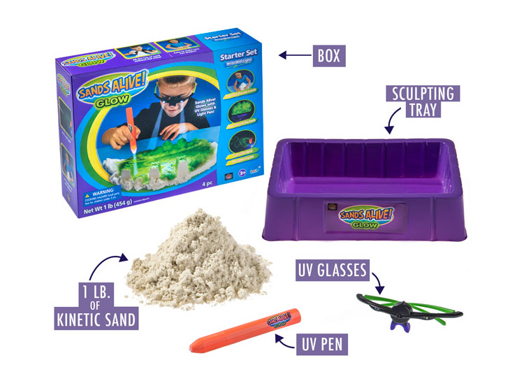Glow In The Dark Kinetic Sand