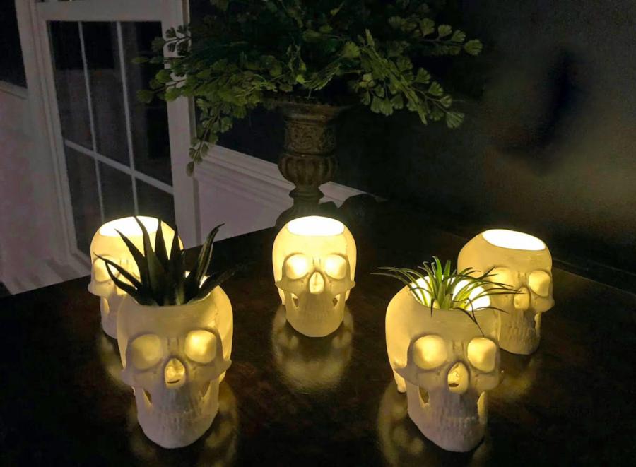 Glow In the Dark Planter - LED illuminated plant pot