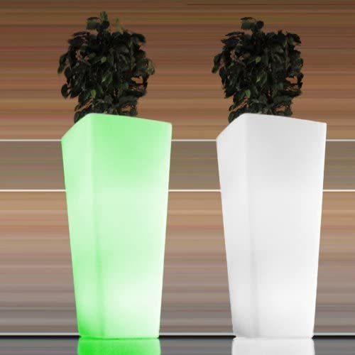 Glow In the Dark Planter - LED illuminated plant pot