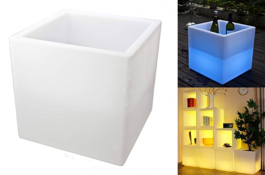 Glow In the Dark Planter - LED illuminated plant pot