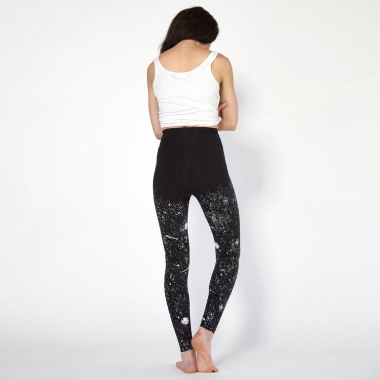 Glow In The Dark Solar System Women's Leggings - Glowing women's space leggings
