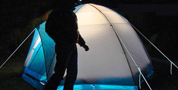 Glow In The Dark Tent Rope Prevents Tripping At Night