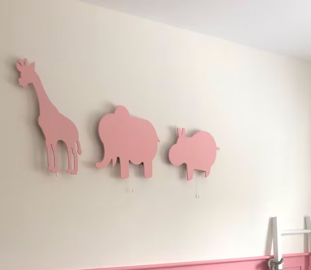 Wall Mounted LED Glowing Animal and Dinosaur Shaped Wall Night Lights Silhouette Design