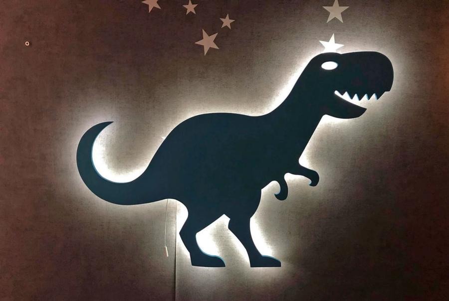 Wall Mounted LED Glowing Animal and Dinosaur Shaped Wall Night Lights Silhouette Design