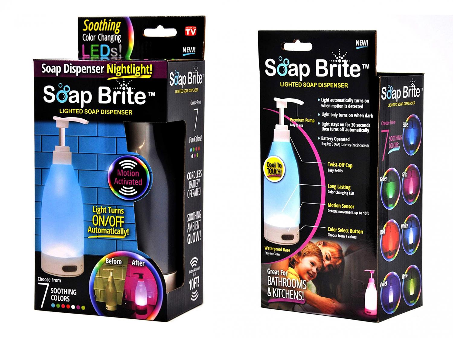 Soap Brite Glowing LED Bathroom Soap Dispenser
