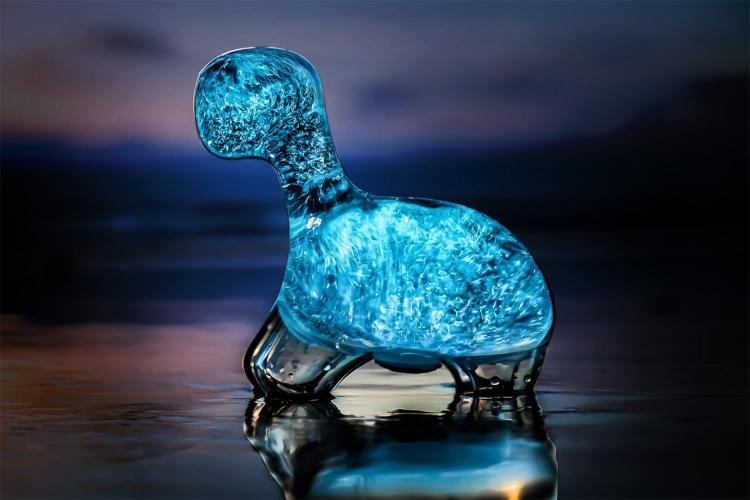 Dinosuair Shaped Glowing Marine Plankton Aquarium - Dino Pet Glowing Dinoflagellates