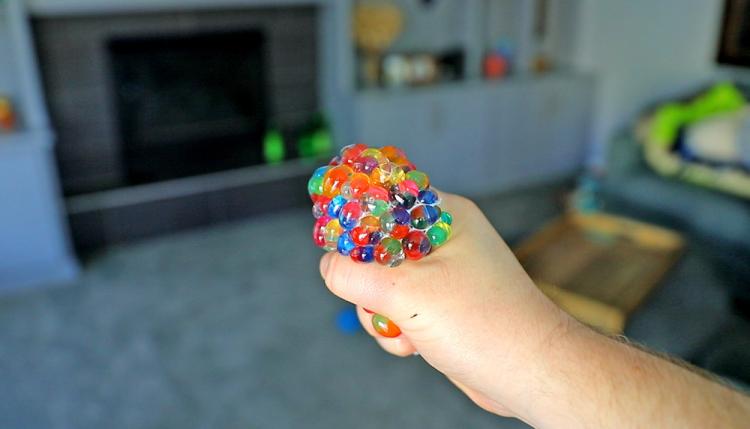 Glowing Colorful Stress Ball With LED Lights - Best Stress Ball - Led squish ball