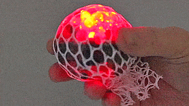 Glowing Colorful Stress Ball With LED Lights - Best Stress Ball - Led squish ball