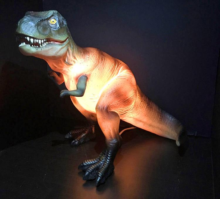 Glowing Dinosaur Table Lamp - T-Rex dinosaur night-light