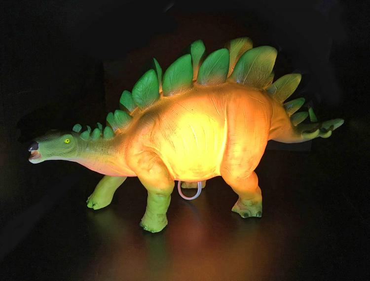 Glowing Dinosaur Table Lamp - Stegosaurus dinosaur night-light