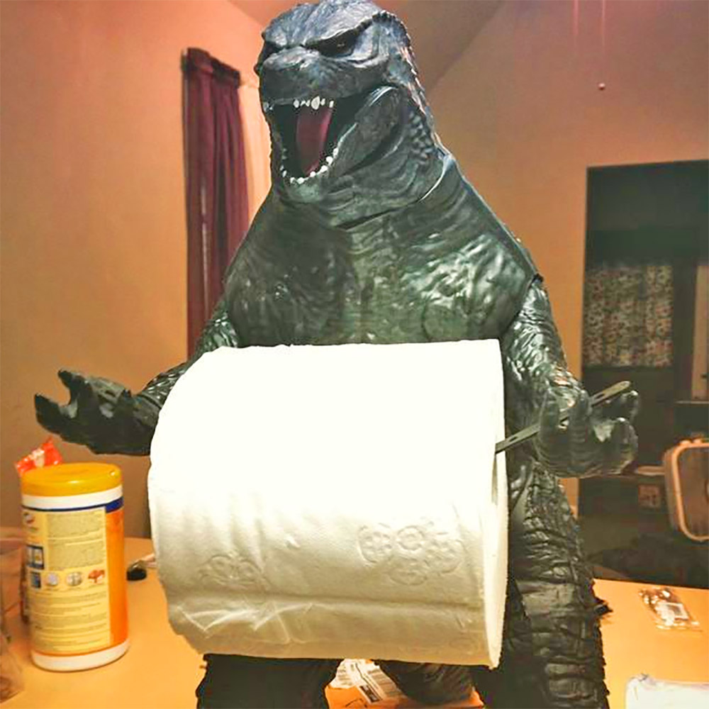 Godzilla Toilet Paper Dispenser