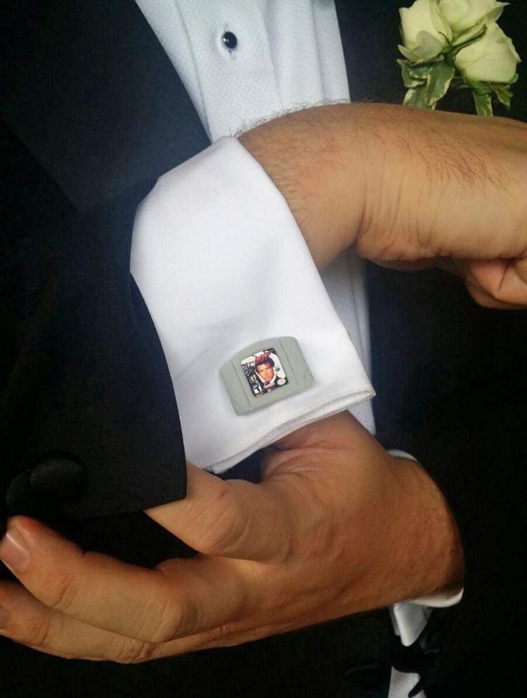 Goldeneye 007 Nintendo 64 Game Cartridge Cufflinks