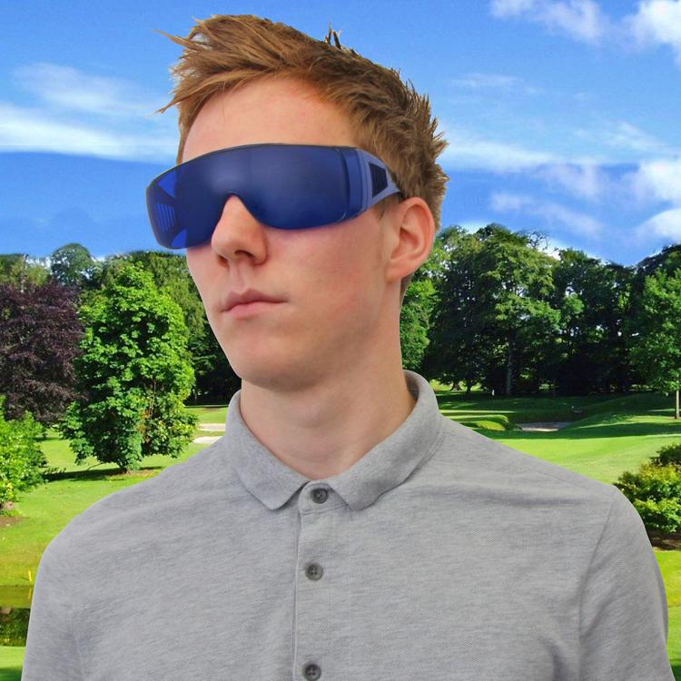 Golf Ball Finding Sunglasses - Golfing Glasses Help You Find Your Lost Golf Ball - Turns Everything Blue Except Your Golf Ball