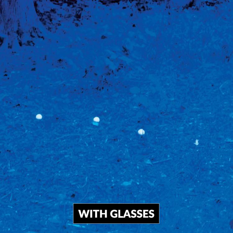 Golf Ball Finding Sunglasses - Golfing Glasses Help You Find Your Lost Golf Ball - Turns Everything Blue Except Your Golf Ball