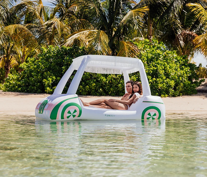Golf Cart Pool Float - Giant inflatable golf cart float