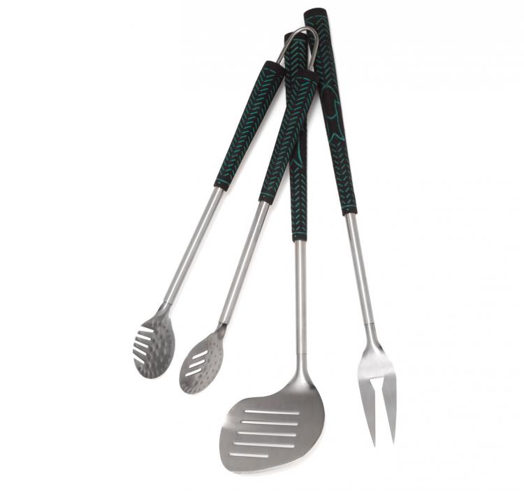 Golf Club BBQ Grilling Set With Golf Club Grip Handles