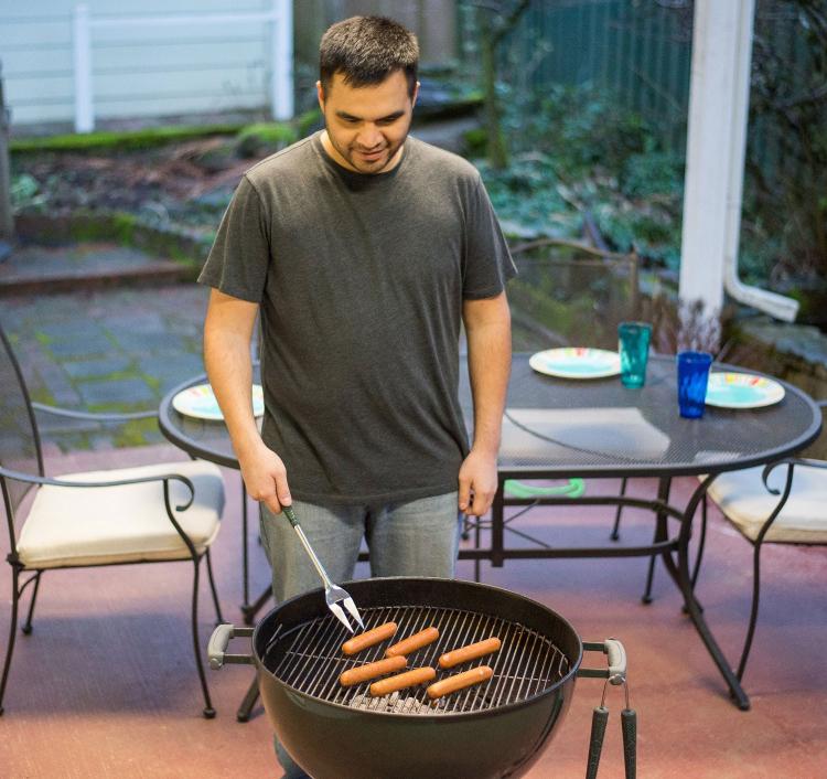 Golf Club BBQ Grilling Set With Golf Club Grip Handles