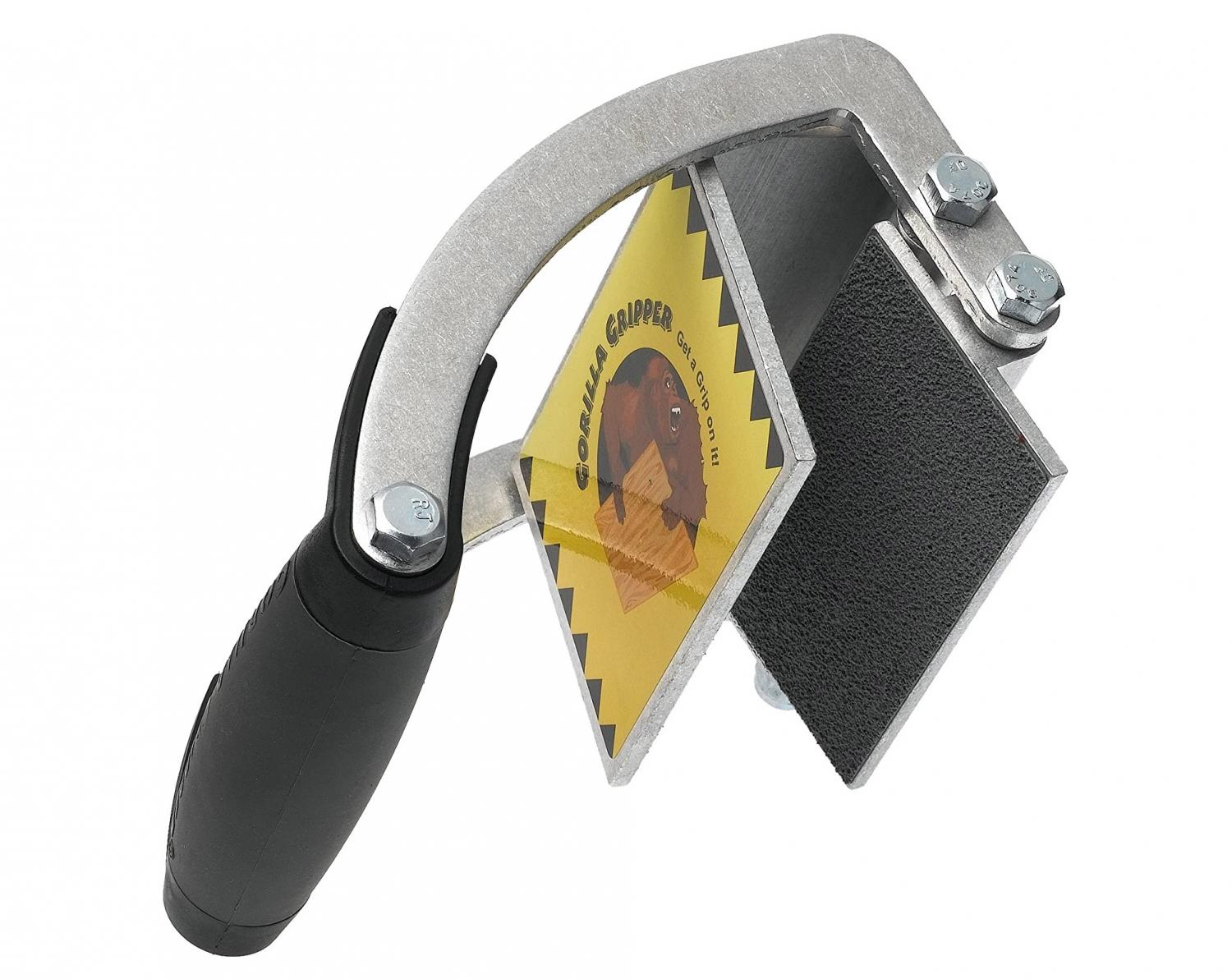 Gorilla Gripper - Clamp lets you easily haul around heavy slabs of wood or drywall by yourself - how to Carry heavy panels with 1 person