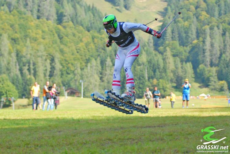 Grass Skis Let You Downhill Ski In The Summer - Rolling downhill skis - Tank track skis