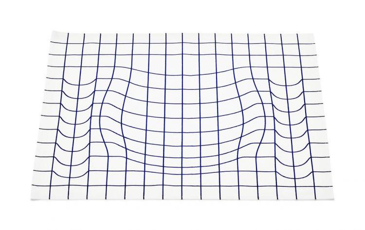 Gravitational Displacement Placemat - Time dilation place-mat - Fun science and space trick placemat