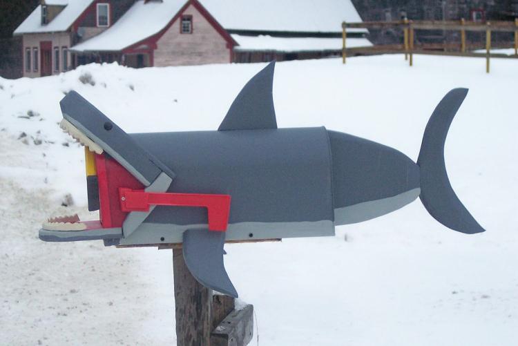 Great White Shark Mailbox - Best novelty mailboxes