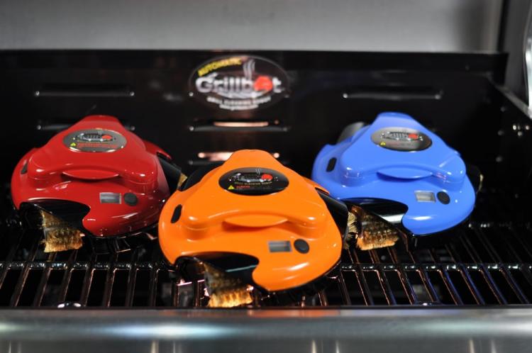 Grillbot Robotic Grill Cleaner - Grill scrubbing robot - Grillbot cleans grill like a roomba robot
