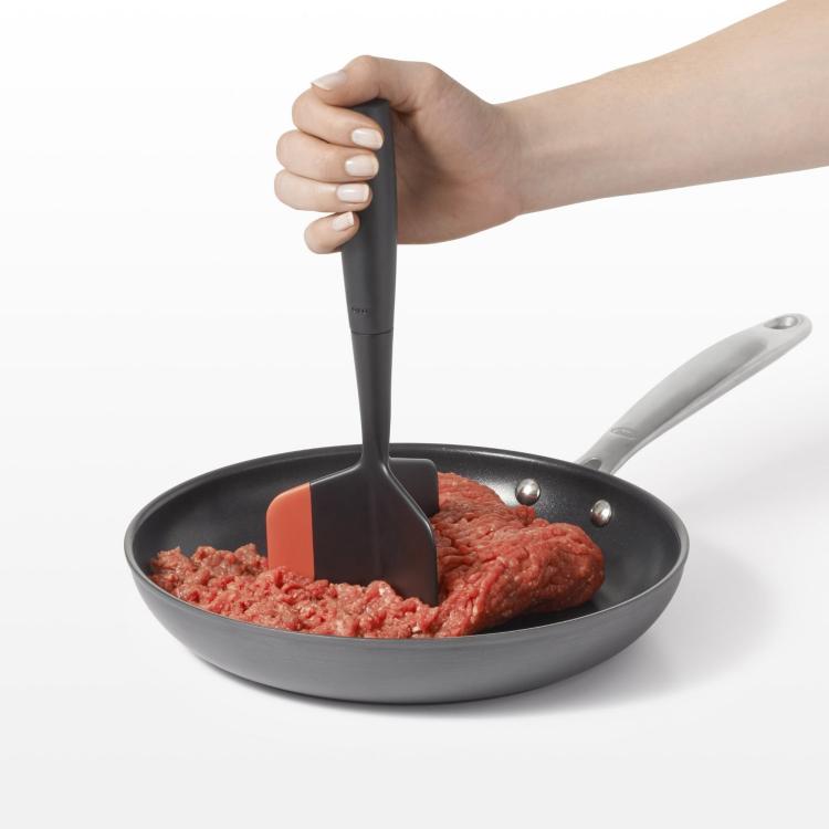 Stove-top Ground Beef Chopper - OXO Frozen Ground Beef Cooking Utensil