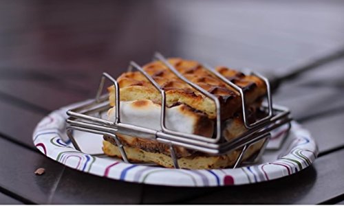 Grubstick Campfire cooking stick - Campfire cage griller lets you cook anything over a camp fire