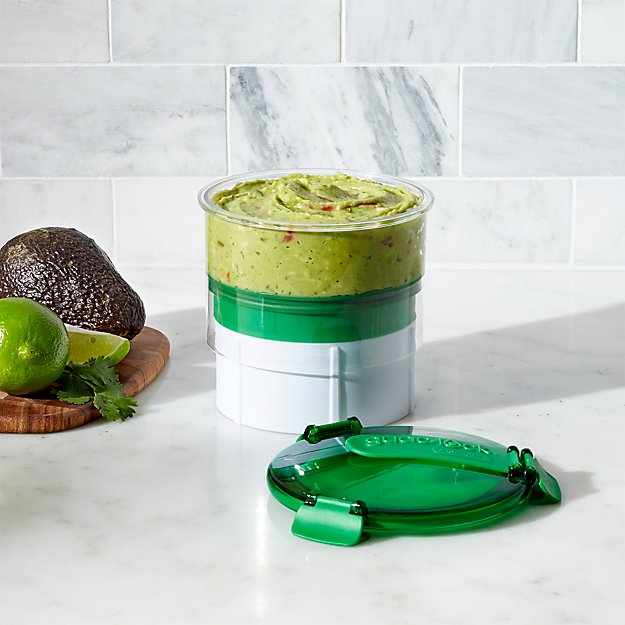 Guac-Lock Guacamole vacuum seal storage and serving container