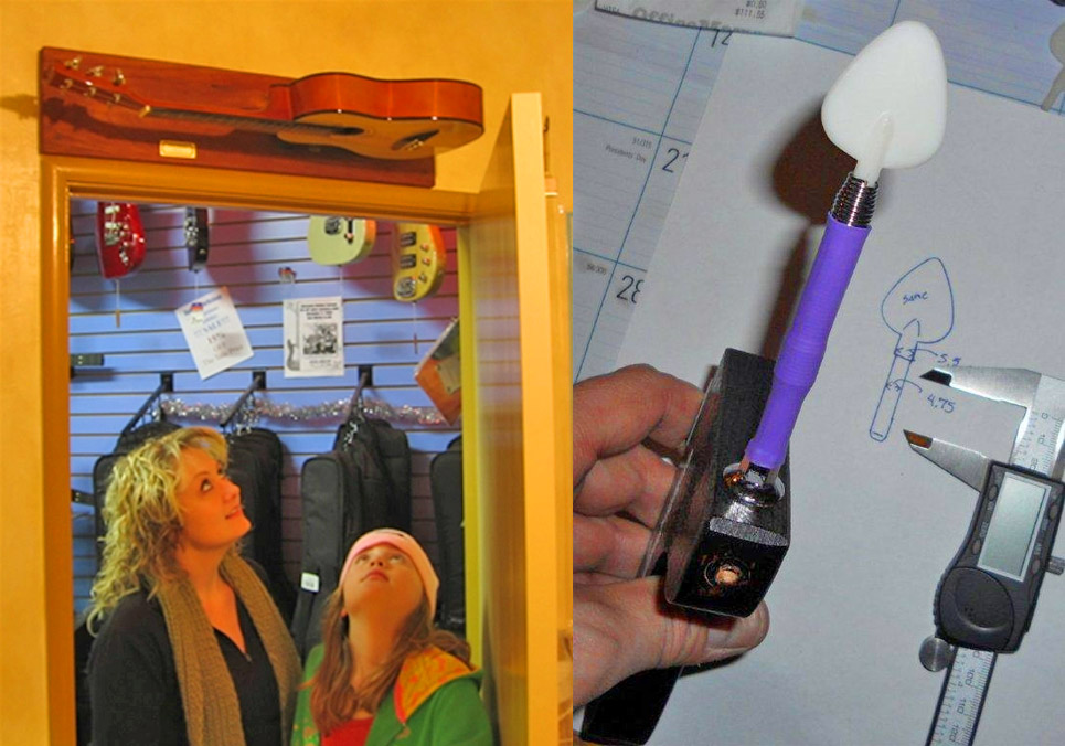 Guitar Doorbell - Guitar Door chime strums guitar each time door is opened