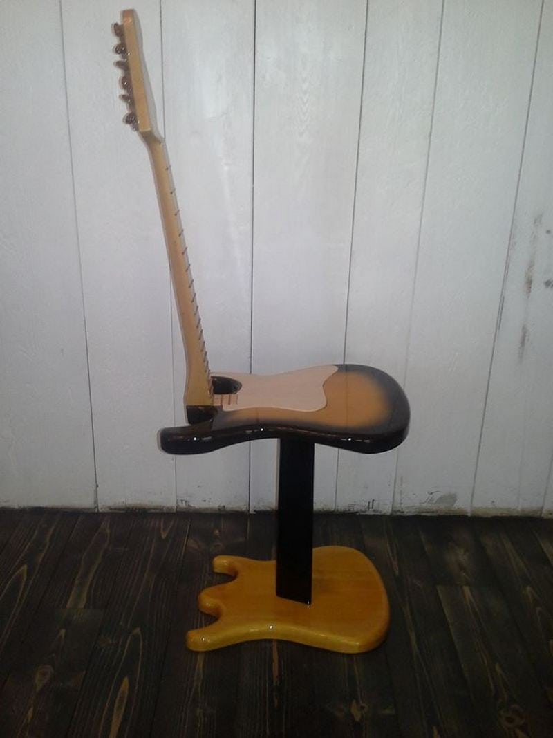 Stools Made from guitars - Guitar shaped stools and chairs