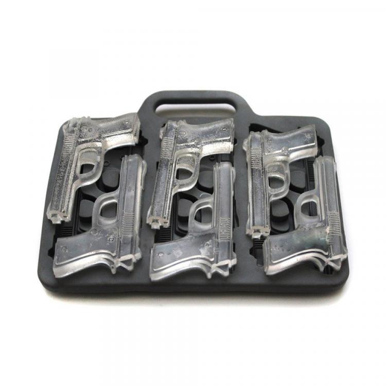 Gun and Bullet Shaped Ice Molds - mini ice gun - mini ice bullets
