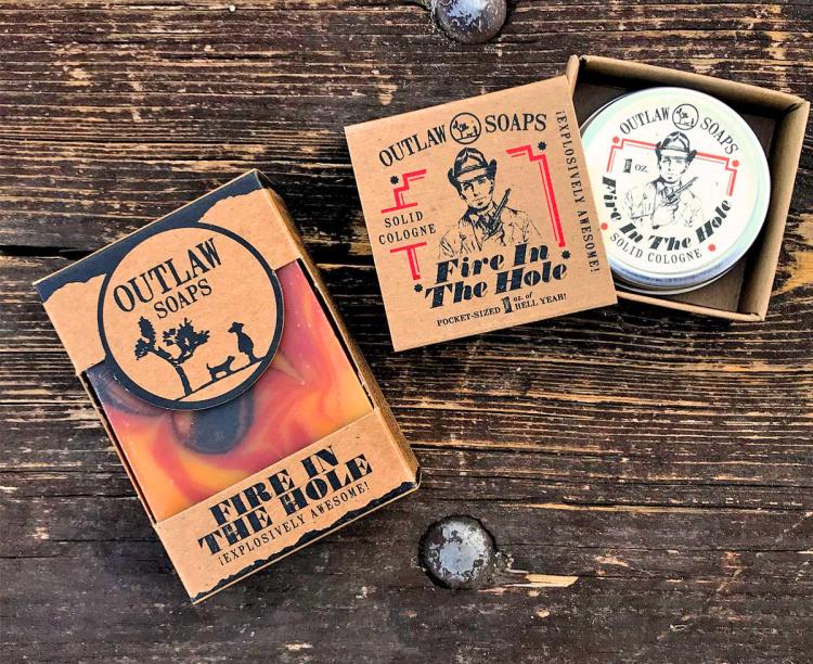 Fire In The Hole Soap Smells Like Gunpowder, Campfire, and Whiskey - Manliest soap