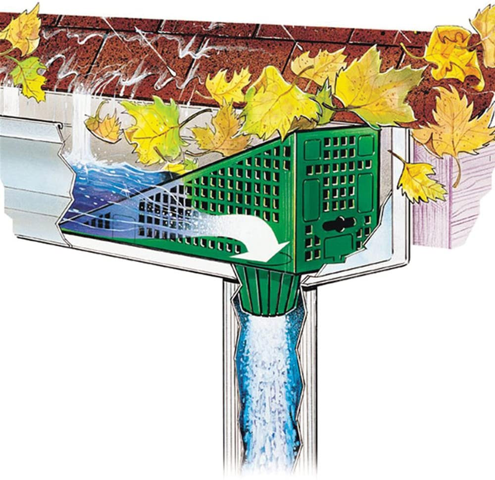 Gutter Downspout Leaf Filters - Gutter Guard 4-pack