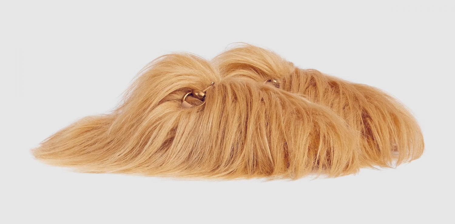 Gucci Hair Slippers Look Like Chewbacca