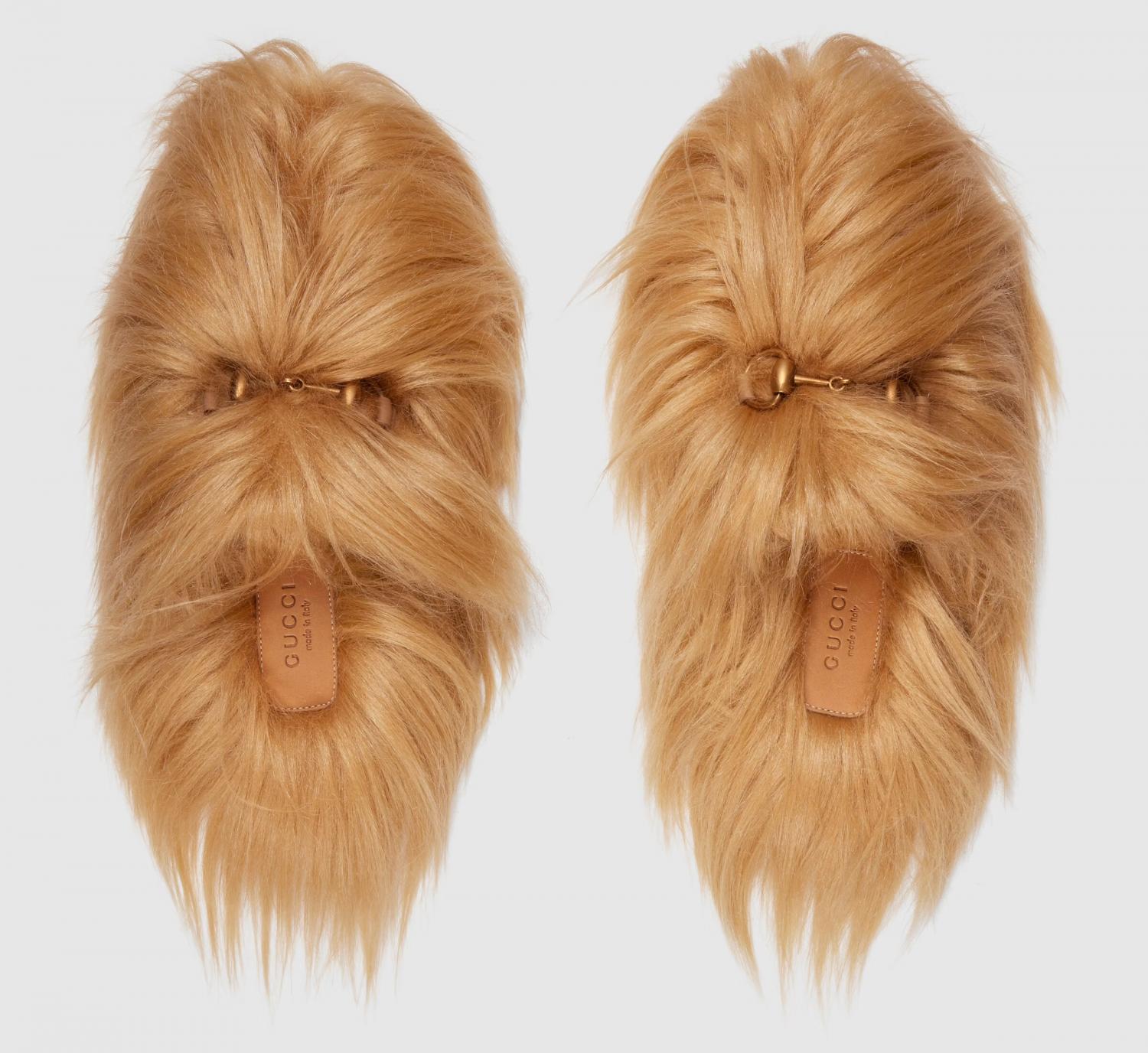 Gucci Hair Slippers Look Like Chewbacca