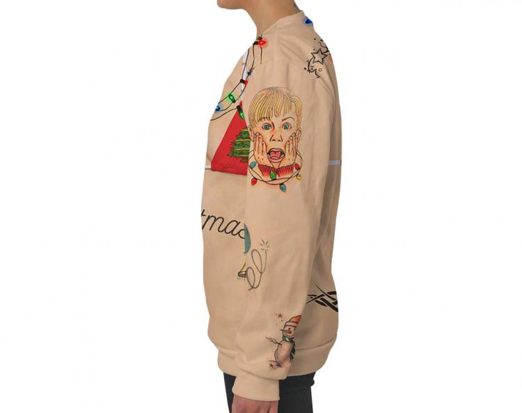 Hairy Chest and Tattoos Ugly Christmas Sweater