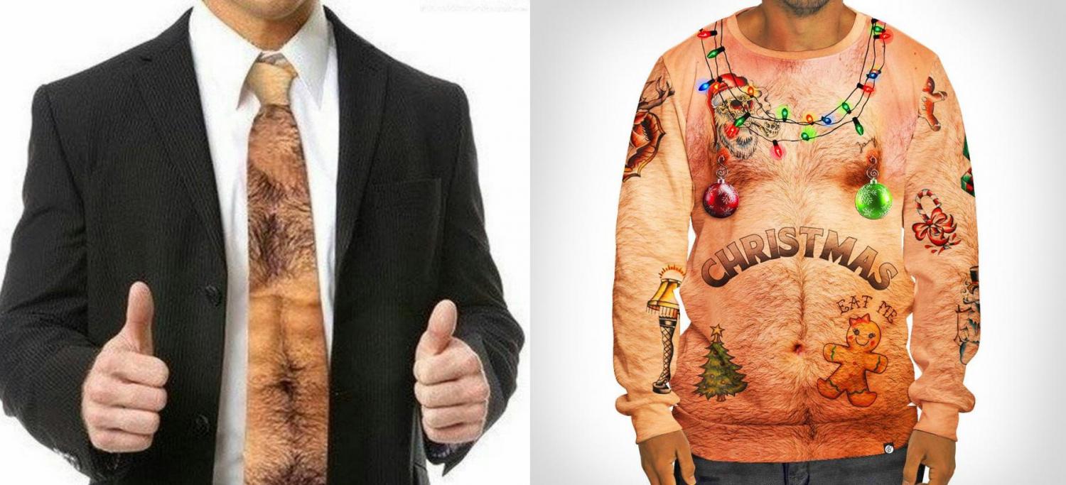 Hairy chest hoodie sweatshirt