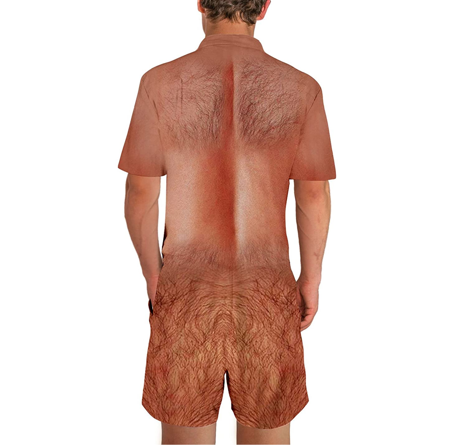 Hairy chest hoodie sweatshirt - Hairy body romper