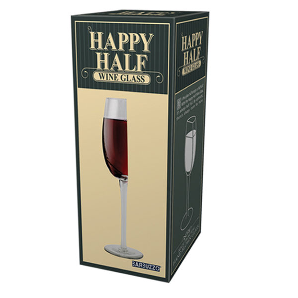Barbuzzo Half Wine Glass - Cut in half wine glass